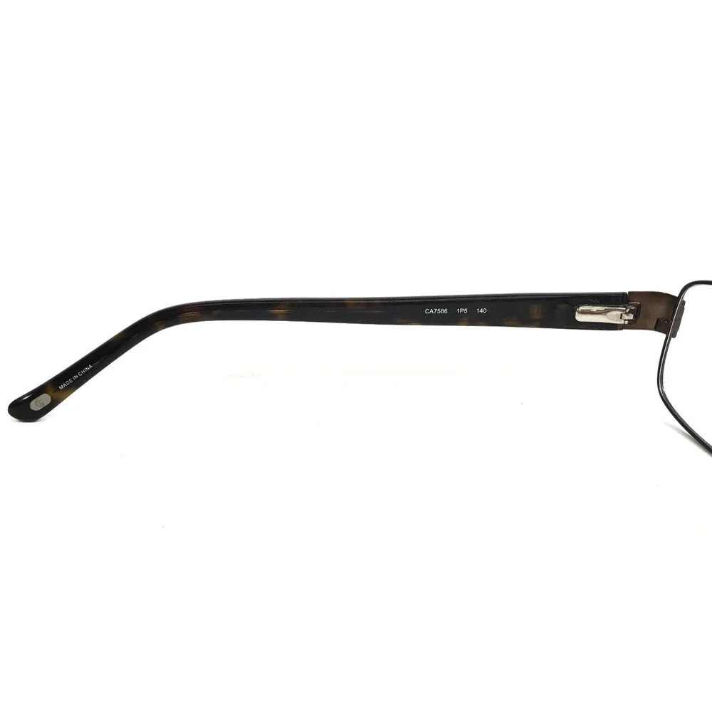 Carrera Eyeglasses Frames CA7586 1P5 Matte Brown Rectangle Wire Rim 54-18-140
